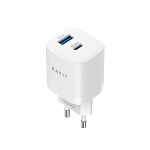 Зарядное устройство Havit USB-A+USB-C UC30 EU