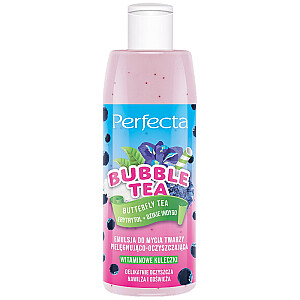 PERFECTA Bubble Tea emulsja do mycia twarzy pielęgnująco-oczyszczająca 300ml