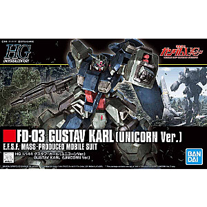 Figure BANDAI Gundam HGUC 1 / 144 GUSTAV KARL (UNICORN VER)