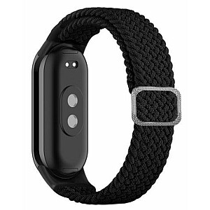 iLike Mi Band 8 wristband bracelet Braided fabric strap Black