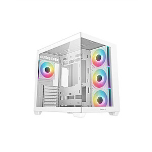Deepcool CG530 4F WH | Balta | Vidurinis bokštas | Komplekte maitinimo blokas Nr