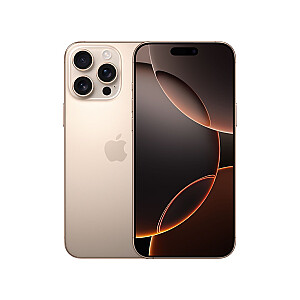 Apple iPhone 16 Pro Max 17,5 cm (6,9 colio) su dviem SIM kortelėmis iOS 18 5G USB Type-C 512 GB Sand