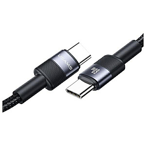 USAMS USB-C кабель к USB-C 60W 1,2 м алюминиевый кабель данных SY серии SJ724USB01 (US-SJ724)