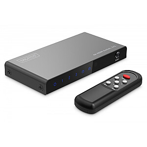 Przełącznik/Switch 4K HDMI 3x1, 60Hz HDCP 2.3, pilot, Czarny