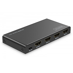 Przełącznik/Switch 4K HDMI 3x1, 60Hz HDCP 2.3, pilot, Czarny