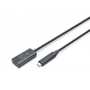Kabel przedłużający aktywny USB-C - USB-A, USB 3.2 Gen2, 10Gbps, 5m