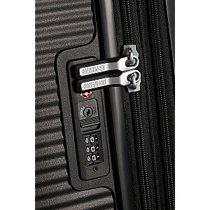 Mała kabinowa walizka American Tourister Soundbox EXP - bass black