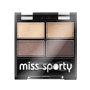 MISS SPORTY Studio Color Quattro Eye Shadow keturviečiai akių šešėliai 403 Smoky Brown Eyes 5g