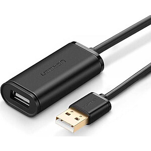 Ugreen USB-A — USB-A USB laidas 10 m, juodas (UGR403BLK)