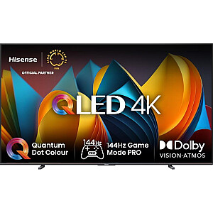 Телевизор Hisense 100E7NQ PRO 2,54 м (100&quot;) 4K Ultra HD Smart TV Wi-Fi Черный 500 кд/м2