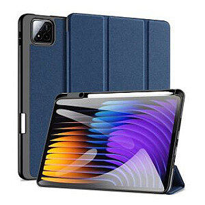 Dux Ducis Xiaomi Redmi Pad 7/7 Pro Domo Series Tri-fold Stand PU Leather Tablet Cover Blue