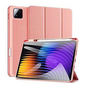 Dux Ducis Xiaomi Redmi Pad 7/7 Pro Domo Series Tri-fold Stand PU Leather Tablet Cover Pink