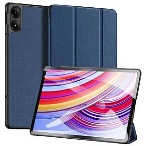 Dux Ducis Xiaomi Redmi Pad Pro (4G/5G)/Poco Pad (4G/5G) 12.1-PC Domo Series Tri-fold Stand PU Leather Tablet Cover Blue