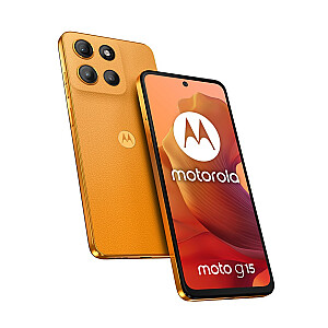 Motorola moto g15 17,1 cm (6,72 colio) su dviem SIM kortelėmis Android 15 4G USB Type-C 8GB 128GB 5200mAh Oranžinė