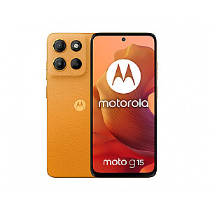 Motorola moto g15 17,1 cm (6,72 colio) su dviem SIM kortelėmis Android 15 4G USB Type-C 8GB 128GB 5200mAh Oranžinė