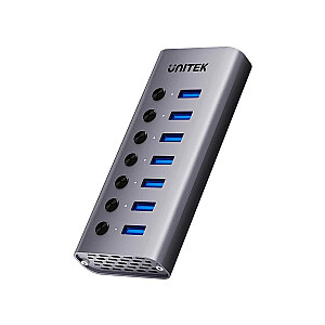 UNITEK HUB USB-A 7-IN-1 WITH SWITCHES