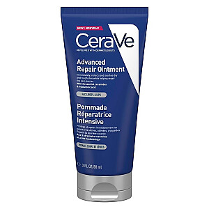 CERAVE Advanced Repair tepalas veidui, kūnui, lūpoms skirtas veido, kūno ir lūpų balzamas labai sausai odai 88 ml