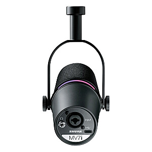 Shure MV7I – išmanusis mikrofonas ir sąsaja