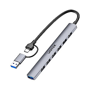 UNITEK HUB USB-A/C 7IN1USB-A ПОРТЫ 5 Гбит/с