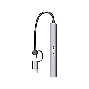UNITEK HUB USB-A/C 7IN1USB-A ПОРТЫ 5 Гбит/с