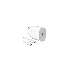 EP-TA800EWE + EP-DA905BWE Samsung 25W Travel Charger + USB-C|USB-C Data Cable White (OEM)