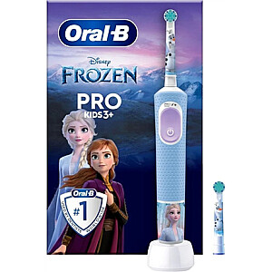 Oral-B elektrinis dantų šepetėlis | Vitality Pro Frozen | Įkraunamas | Vaikams | Įtrauktų šepetėlių galvučių skaičius 1 | Dantų valymo režimų skaičius 2