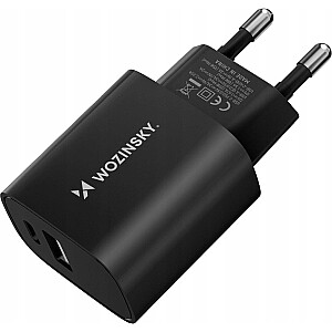 Зарядное устройство Wozinsky Wozinsky WGWCB USB-A Зарядное устройство USB-C 20 Вт - черное