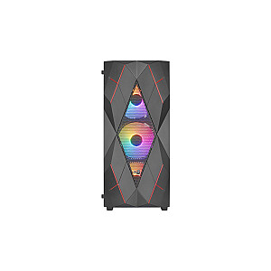 Obudowa Volcan Czarna Mid Tower RGB