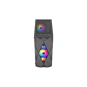 Obudowa Volcan Czarna Mid Tower RGB