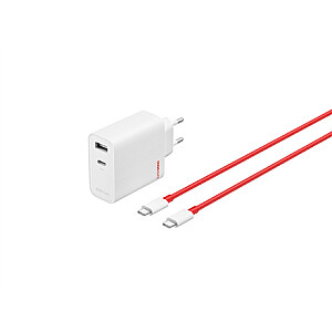 OnePlus 80 W maitinimo adapteris Type-C + Type-A)