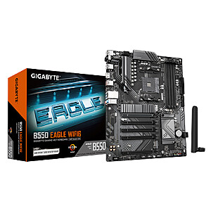 Gigabyte B550 EAGLE WIFI6 | Processor family AMD | Processor socket AM4 | DDR4 | Supported hard disk drive interfaces SATA, M.2 | Number of SATA connectors 4