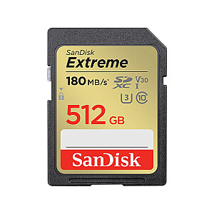 SanDisk SDXC 512 ГБ Extreme UHS-I U3 V30 180/130 МБ/с