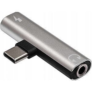 Адаптер Akyga AK-AD-71 USB тип C (m) / USB тип C (f) / Jack 3.5 мм DAC