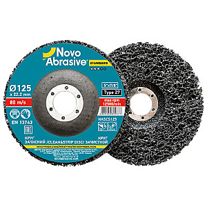 Slīpdisks rūsas, krāsas noņemšanai 125mm, porains, mīksts NOVOABRASIVE