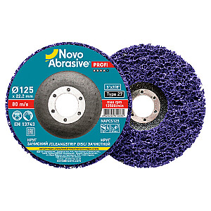 Slīpdisks rūsas, krāsas noņemšanai 125mm, porains, ciets NOVOABRASIVE