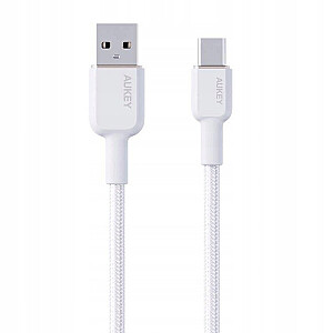 CB-NAC1 Белый нейлоновый кабель USB C - USB A | 1м | 3A | 60W PD | 20V