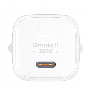 PA-B1L White Omnia II Mini ładowarka sieciowa 1xUSB-C PowerDelivery 30W 5A