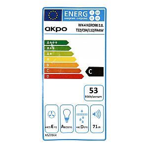 Okap AKPO WK-4 NERO LINE 2.0 60 BIAŁY T300 Liniowy LED/Siłownik