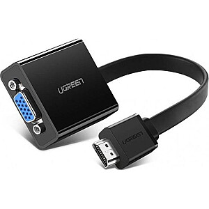 Ugreen HDMI AV adapteris – S-Video – RCA (smakras) juodas (40248)