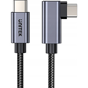 Unitek USB-C į USB-C USB laidas, 5 m, sidabrinis (C14123BK-5M)