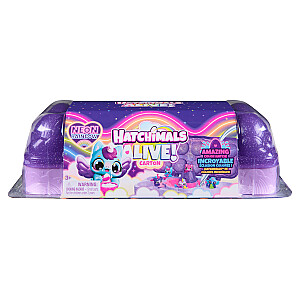 HATCHIMALS ALIVE Rinkinys „Neoninė vaivorykštė“