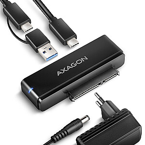 Адаптер ADSA-FPX USB-C 10 Гбит/с SATA 6G 2,5&quot;/3,5&quot; SSD/HDD FASTPORT X, вкл. блок питания, кабель USB-C/USB-A длиной 60 см