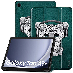 Tech-Protect SmartCase, skirtas Samsung Galaxy Tab A9+ 11&quot; X210 | X215 | X216 - mėlynas su katinu