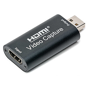 HDMI į USB vaizdo keitiklis (vaizdo fiksavimas) juodas