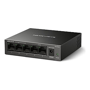 Mercusys 5-port Gigabit Desktop Switch | MS105GS | Nevaldomas | Darbalaukis | Gigabit Ethernet (vario) prievadų kiekis 5