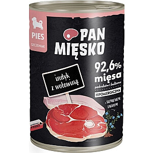 Pan Mięsko šuniukų maistas PAN MIĘSKO kalakutiena ir jautiena 400g