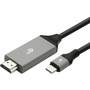 Кабель USB TB USB-C HDMI, 2 м, Черный (AKTBXVH1P20C20B)