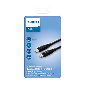 Philips - Įkrovimo laidas - USB C - USB C -DLC5206C|00 - 2M juodas