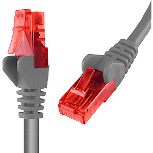 Kabelis Spacetronik RJ45 CAT 6 U/UTP AWG24 pilkas 2m