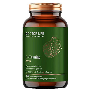 DOCTOR LIFE L-Теанин 200 мг пищевая добавка 120 капсул